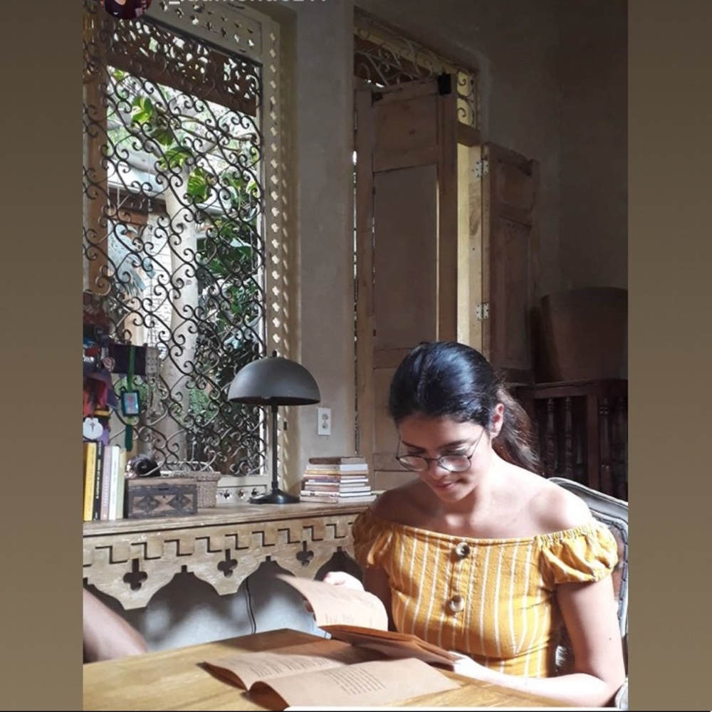 Striped Golden Yellow Dress